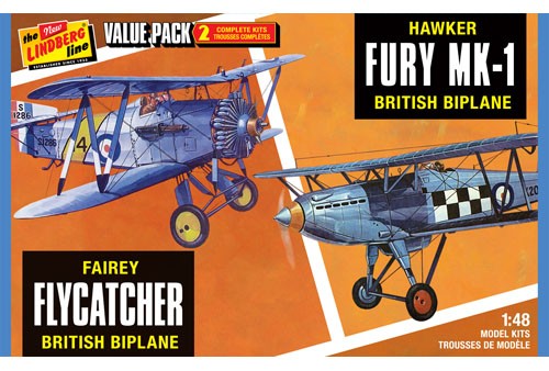 Lindberg HL441 Fairey Flycatcher & Hawk Fury 1:48