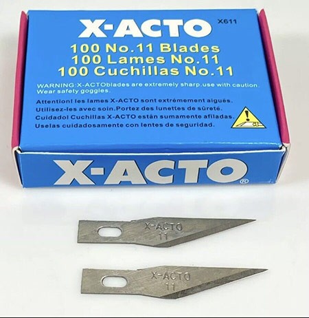 X-ACTO X-611 - 100 Lâminas de estilete nº 11 