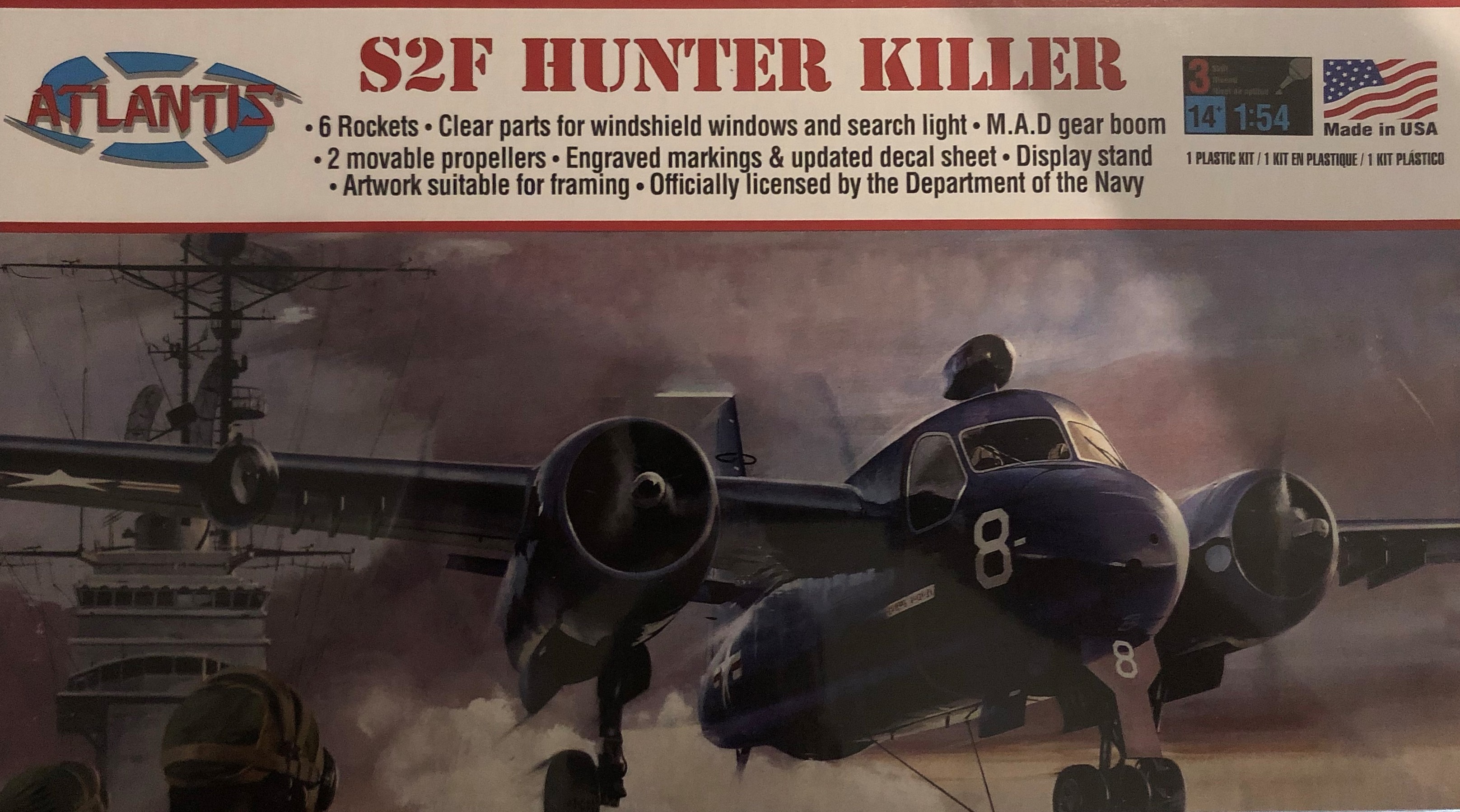 Atlantis A145 S2F Hunter Killer 1:54