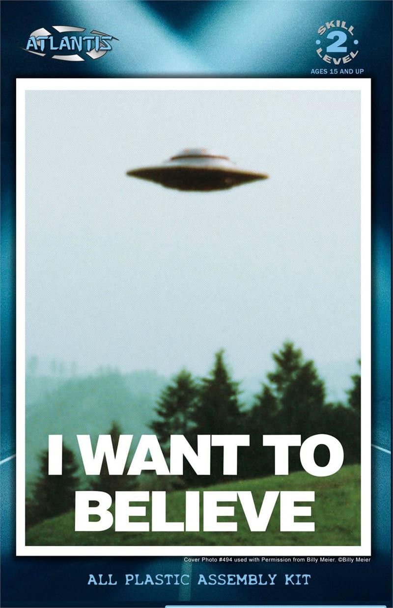 Atlantis AMC1008 I Want To Believe Billy Meier UFO  5"