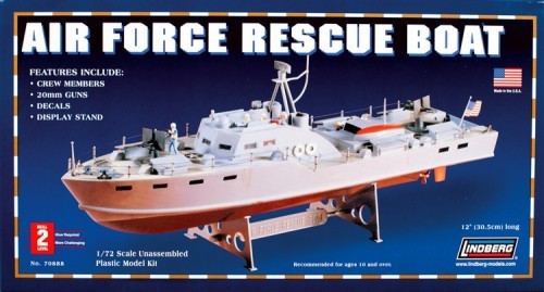 Lindberg 70888 Air Force Rescue Boat 1:72
