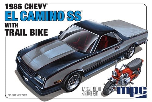 MPC 888 Chevy El Camino W / Dirt Bike 1986  1:25
