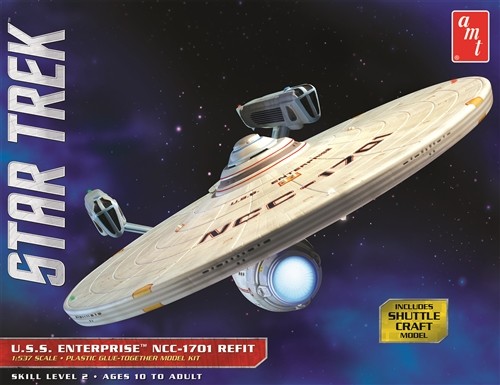 AMT 1080 STAR TREK USS ENTERPRISE NCC-1701 REFIT 1:537 