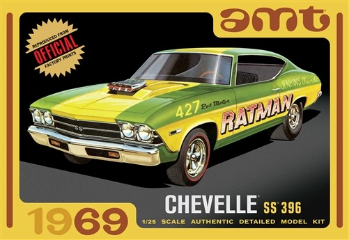 AMT 1138 CHEVY CHEVELLE SS 396 HARDTOP 1969  1:25