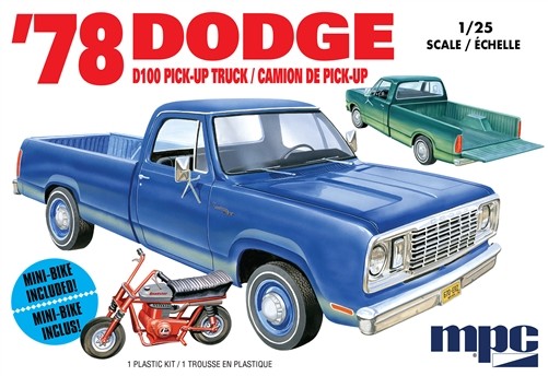 MPC 901 DODGE D100 CUSTOM PICKUP  1978 1:25
