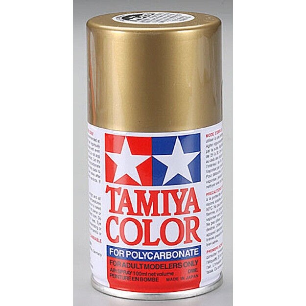 Tamiya 86013 Tinta Spray Ouro 100ml " Policarbonato / PS-13 "