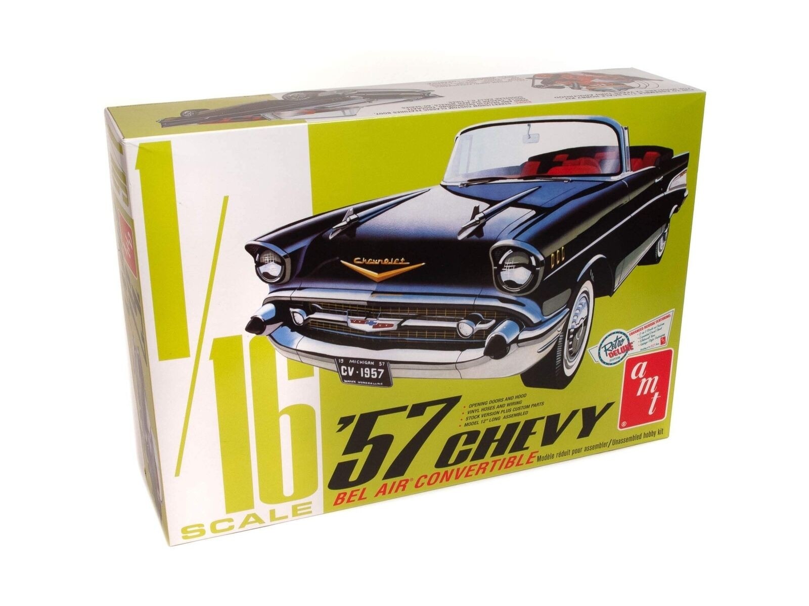 AMT 1159 CHEVY BEL AIR 1957 CONVERTIBLE 1:16 